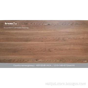 Ancient natural E1 12 mm glueless Laminate Flooring AC4 for